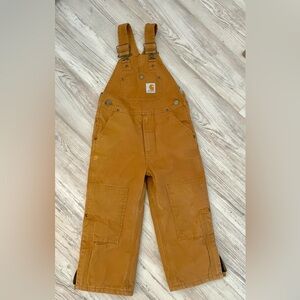 Carhartt Kids Tan Overalls - insulated